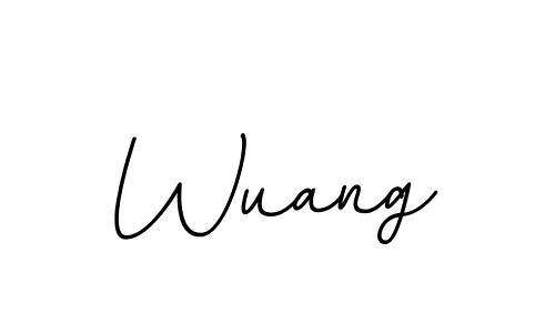 You should practise on your own different ways (BallpointsItalic-DORy9) to write your name (Wuang) in signature. don't let someone else do it for you. Wuang signature style 11 images and pictures png