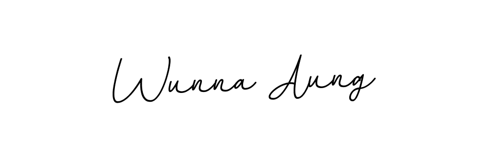 The best way (BallpointsItalic-DORy9) to make a short signature is to pick only two or three words in your name. The name Wunna Aung include a total of six letters. For converting this name. Wunna Aung signature style 11 images and pictures png