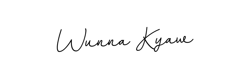 Similarly BallpointsItalic-DORy9 is the best handwritten signature design. Signature creator online .You can use it as an online autograph creator for name Wunna Kyaw. Wunna Kyaw signature style 11 images and pictures png
