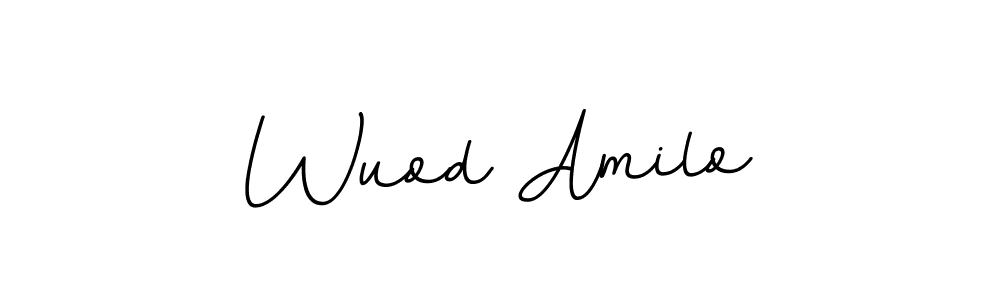 How to make Wuod Amilo signature? BallpointsItalic-DORy9 is a professional autograph style. Create handwritten signature for Wuod Amilo name. Wuod Amilo signature style 11 images and pictures png