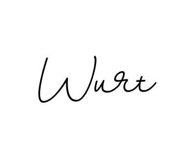 How to make Wurt signature? BallpointsItalic-DORy9 is a professional autograph style. Create handwritten signature for Wurt name. Wurt signature style 11 images and pictures png