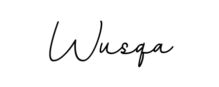 The best way (BallpointsItalic-DORy9) to make a short signature is to pick only two or three words in your name. For converting this name Wusqa. Wusqa signature style 11 images and pictures png