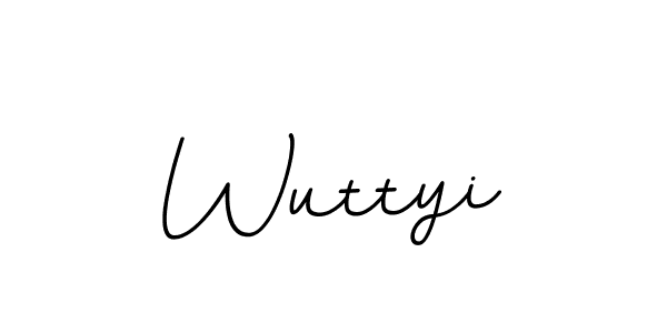 The best way (BallpointsItalic-DORy9) to make a short signature is to pick only two or three words in your name. The name Wuttyi include a total of six letters. For converting this name. Wuttyi signature style 11 images and pictures png