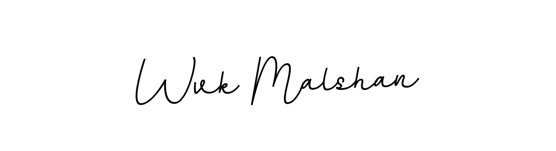 Also You can easily find your signature by using the search form. We will create Wvk Malshan name handwritten signature images for you free of cost using BallpointsItalic-DORy9 sign style. Wvk Malshan signature style 11 images and pictures png