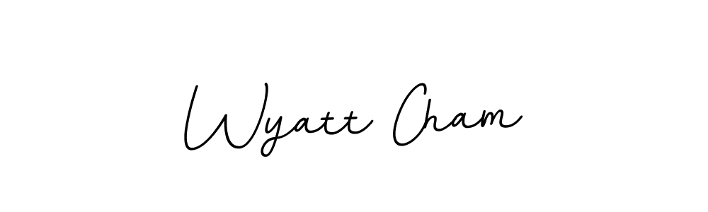 See photos of Wyatt Cham official signature by Spectra . Check more albums & portfolios. Read reviews & check more about BallpointsItalic-DORy9 font. Wyatt Cham signature style 11 images and pictures png