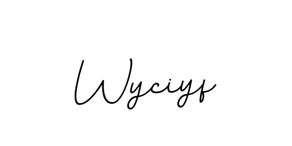 Also we have Wyciyf name is the best signature style. Create professional handwritten signature collection using BallpointsItalic-DORy9 autograph style. Wyciyf signature style 11 images and pictures png