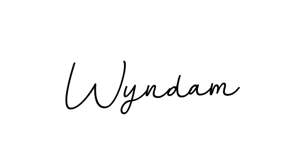 You should practise on your own different ways (BallpointsItalic-DORy9) to write your name (Wyndam) in signature. don't let someone else do it for you. Wyndam signature style 11 images and pictures png