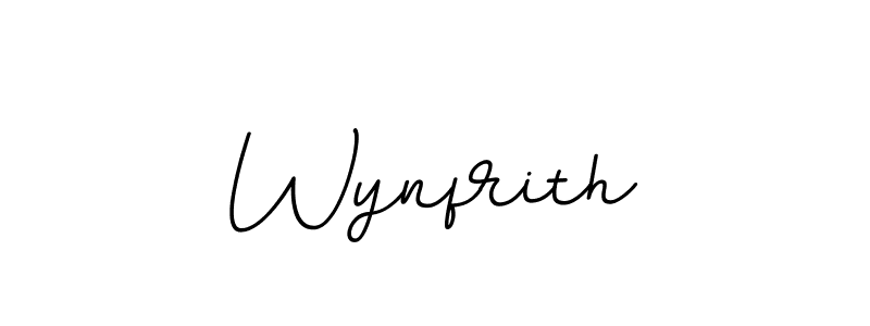 Use a signature maker to create a handwritten signature online. With this signature software, you can design (BallpointsItalic-DORy9) your own signature for name Wynfrith. Wynfrith signature style 11 images and pictures png