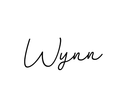 Use a signature maker to create a handwritten signature online. With this signature software, you can design (BallpointsItalic-DORy9) your own signature for name Wynn. Wynn signature style 11 images and pictures png