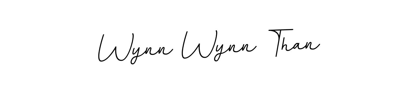 Use a signature maker to create a handwritten signature online. With this signature software, you can design (BallpointsItalic-DORy9) your own signature for name Wynn Wynn Than. Wynn Wynn Than signature style 11 images and pictures png