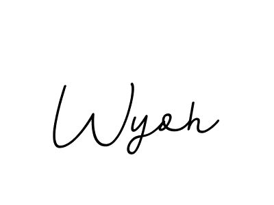Wyoh stylish signature style. Best Handwritten Sign (BallpointsItalic-DORy9) for my name. Handwritten Signature Collection Ideas for my name Wyoh. Wyoh signature style 11 images and pictures png