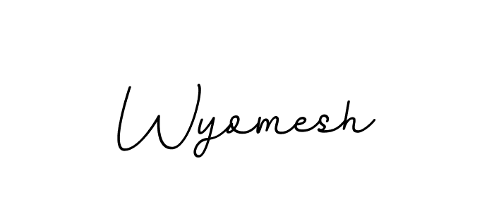 How to Draw Wyomesh signature style? BallpointsItalic-DORy9 is a latest design signature styles for name Wyomesh. Wyomesh signature style 11 images and pictures png