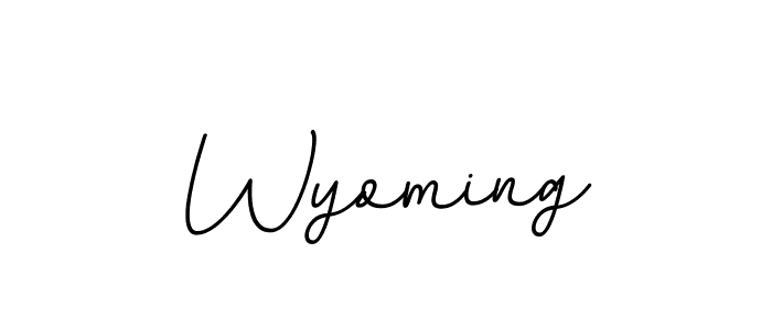 if you are searching for the best signature style for your name Wyoming. so please give up your signature search. here we have designed multiple signature styles  using BallpointsItalic-DORy9. Wyoming signature style 11 images and pictures png