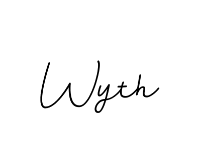 Make a beautiful signature design for name Wyth. With this signature (BallpointsItalic-DORy9) style, you can create a handwritten signature for free. Wyth signature style 11 images and pictures png