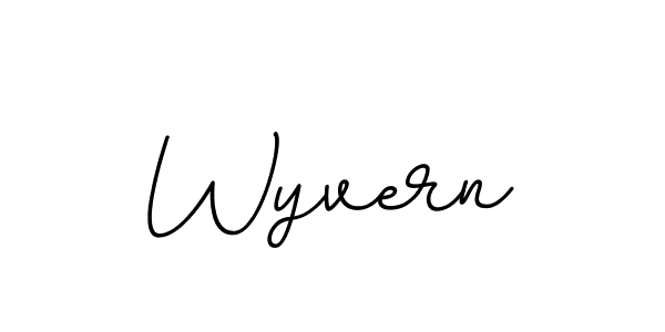 Use a signature maker to create a handwritten signature online. With this signature software, you can design (BallpointsItalic-DORy9) your own signature for name Wyvern. Wyvern signature style 11 images and pictures png