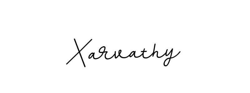 Use a signature maker to create a handwritten signature online. With this signature software, you can design (BallpointsItalic-DORy9) your own signature for name Xarvathy. Xarvathy signature style 11 images and pictures png