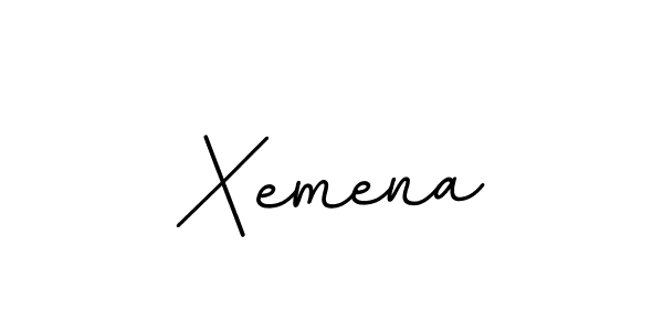 Create a beautiful signature design for name Xemena. With this signature (BallpointsItalic-DORy9) fonts, you can make a handwritten signature for free. Xemena signature style 11 images and pictures png