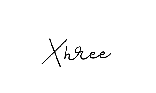 You should practise on your own different ways (BallpointsItalic-DORy9) to write your name (Xhree) in signature. don't let someone else do it for you. Xhree signature style 11 images and pictures png