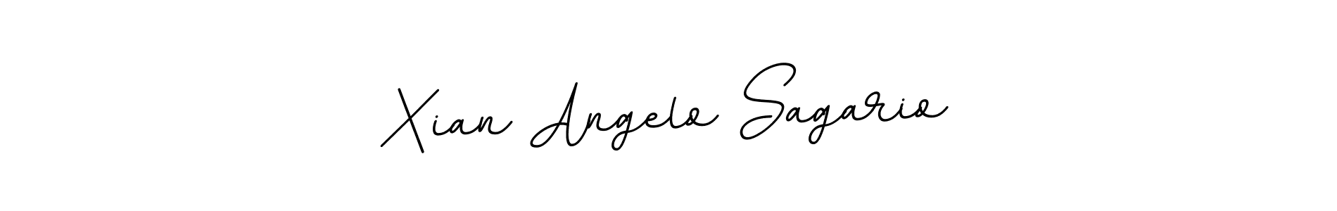 Create a beautiful signature design for name Xian Angelo Sagario. With this signature (BallpointsItalic-DORy9) fonts, you can make a handwritten signature for free. Xian Angelo Sagario signature style 11 images and pictures png