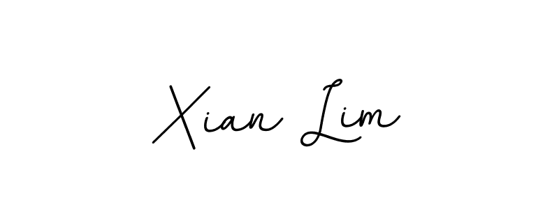 How to make Xian Lim name signature. Use BallpointsItalic-DORy9 style for creating short signs online. This is the latest handwritten sign. Xian Lim signature style 11 images and pictures png