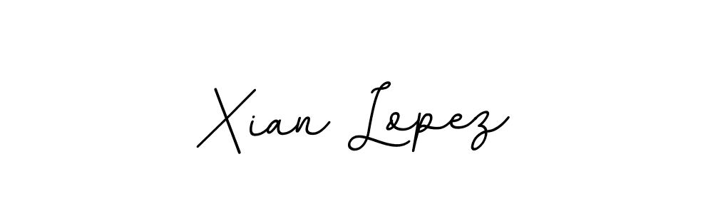 Create a beautiful signature design for name Xian Lopez. With this signature (BallpointsItalic-DORy9) fonts, you can make a handwritten signature for free. Xian Lopez signature style 11 images and pictures png