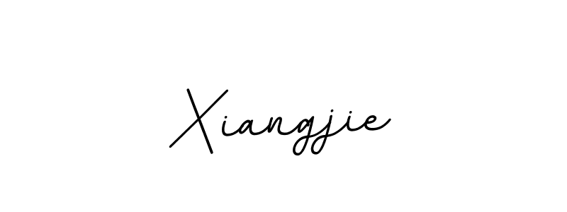 You should practise on your own different ways (BallpointsItalic-DORy9) to write your name (Xiangjie) in signature. don't let someone else do it for you. Xiangjie signature style 11 images and pictures png