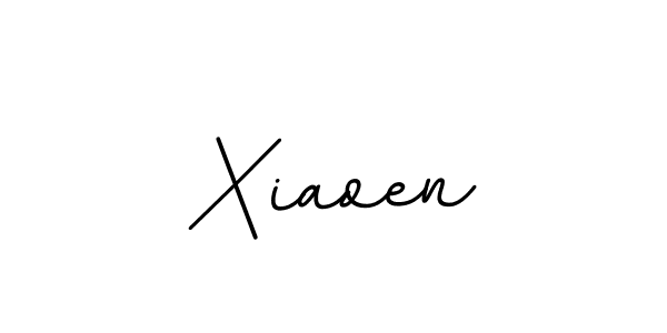 Xiaoen stylish signature style. Best Handwritten Sign (BallpointsItalic-DORy9) for my name. Handwritten Signature Collection Ideas for my name Xiaoen. Xiaoen signature style 11 images and pictures png