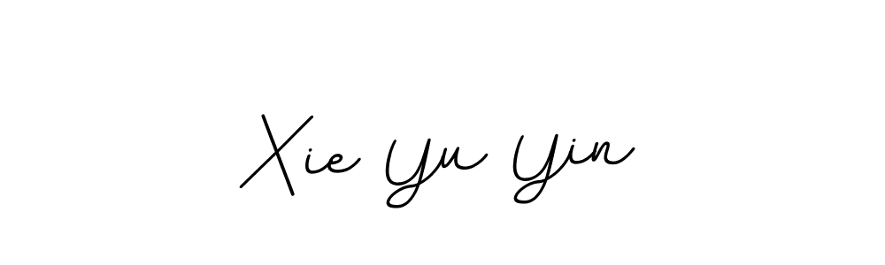 Use a signature maker to create a handwritten signature online. With this signature software, you can design (BallpointsItalic-DORy9) your own signature for name Xie Yu Yin. Xie Yu Yin signature style 11 images and pictures png