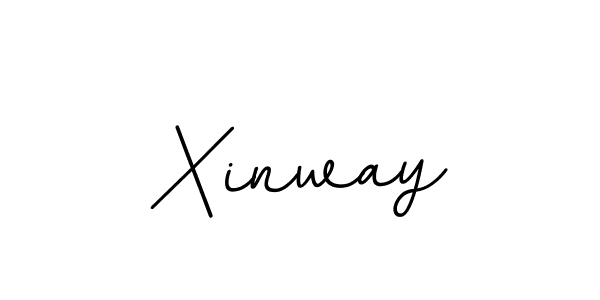 How to make Xinway name signature. Use BallpointsItalic-DORy9 style for creating short signs online. This is the latest handwritten sign. Xinway signature style 11 images and pictures png