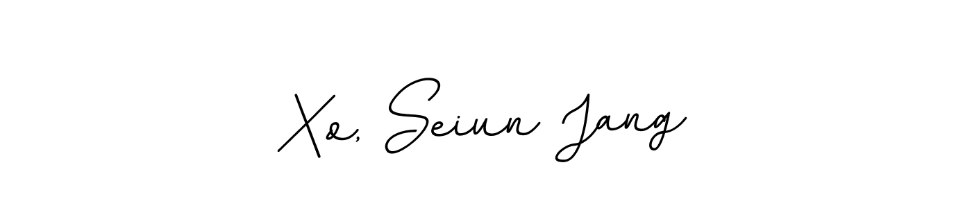 The best way (BallpointsItalic-DORy9) to make a short signature is to pick only two or three words in your name. The name Xo, Seiun Jang include a total of six letters. For converting this name. Xo, Seiun Jang signature style 11 images and pictures png