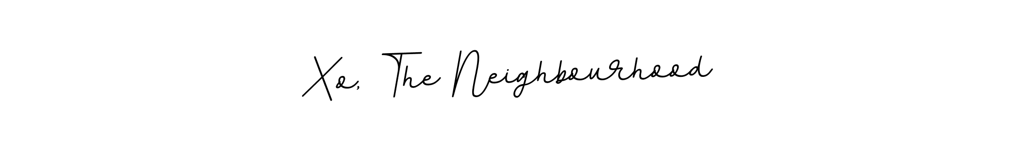 Make a beautiful signature design for name Xo, The Neighbourhood. With this signature (BallpointsItalic-DORy9) style, you can create a handwritten signature for free. Xo, The Neighbourhood signature style 11 images and pictures png