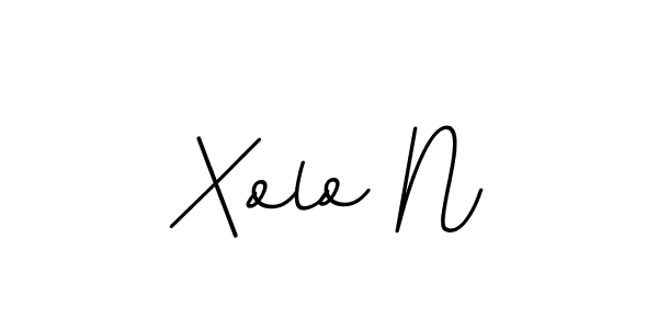 Use a signature maker to create a handwritten signature online. With this signature software, you can design (BallpointsItalic-DORy9) your own signature for name Xolo N. Xolo N signature style 11 images and pictures png