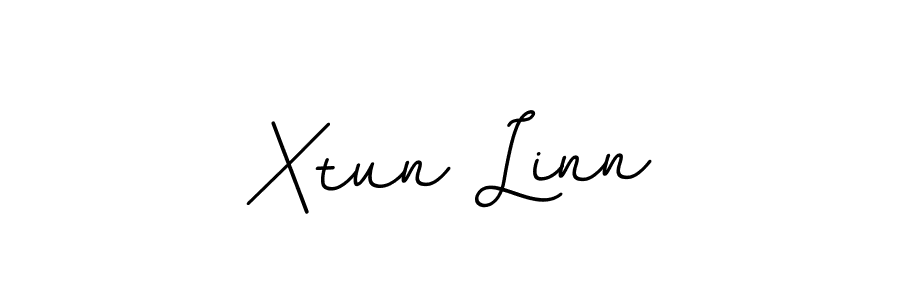 if you are searching for the best signature style for your name Xtun Linn. so please give up your signature search. here we have designed multiple signature styles  using BallpointsItalic-DORy9. Xtun Linn signature style 11 images and pictures png
