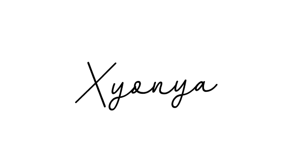 How to make Xyonya name signature. Use BallpointsItalic-DORy9 style for creating short signs online. This is the latest handwritten sign. Xyonya signature style 11 images and pictures png