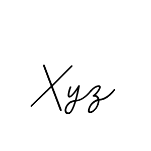 Design your own signature with our free online signature maker. With this signature software, you can create a handwritten (BallpointsItalic-DORy9) signature for name Xyz. Xyz signature style 11 images and pictures png