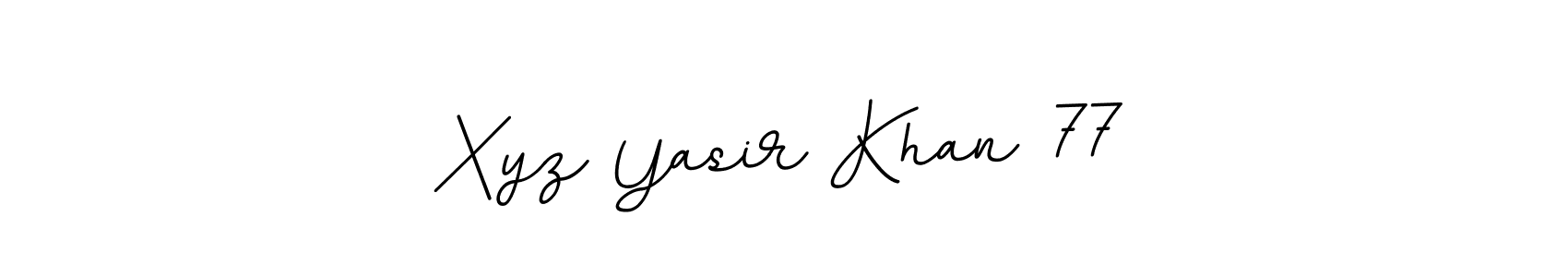 Create a beautiful signature design for name Xyz Yasir Khan 77. With this signature (BallpointsItalic-DORy9) fonts, you can make a handwritten signature for free. Xyz Yasir Khan 77 signature style 11 images and pictures png