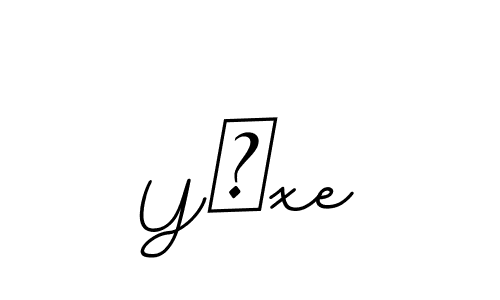 This is the best signature style for the Yɡxe name. Also you like these signature font (BallpointsItalic-DORy9). Mix name signature. Yɡxe signature style 11 images and pictures png