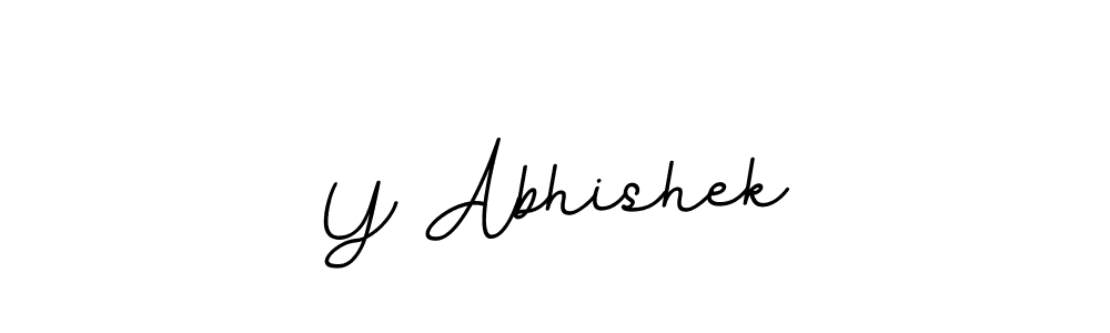 Design your own signature with our free online signature maker. With this signature software, you can create a handwritten (BallpointsItalic-DORy9) signature for name Y Abhishek. Y Abhishek signature style 11 images and pictures png