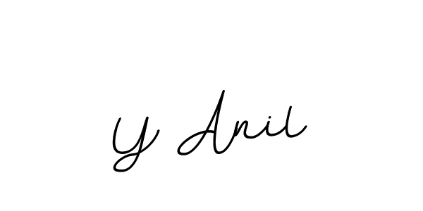 Design your own signature with our free online signature maker. With this signature software, you can create a handwritten (BallpointsItalic-DORy9) signature for name Y Anil. Y Anil signature style 11 images and pictures png