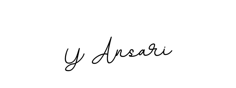 Design your own signature with our free online signature maker. With this signature software, you can create a handwritten (BallpointsItalic-DORy9) signature for name Y Ansari. Y Ansari signature style 11 images and pictures png