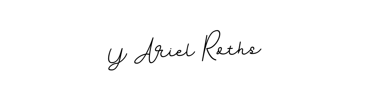 Use a signature maker to create a handwritten signature online. With this signature software, you can design (BallpointsItalic-DORy9) your own signature for name Y Ariel Roths. Y Ariel Roths signature style 11 images and pictures png