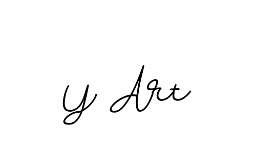 Create a beautiful signature design for name Y Art. With this signature (BallpointsItalic-DORy9) fonts, you can make a handwritten signature for free. Y Art signature style 11 images and pictures png