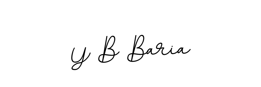 Also we have Y B Baria name is the best signature style. Create professional handwritten signature collection using BallpointsItalic-DORy9 autograph style. Y B Baria signature style 11 images and pictures png