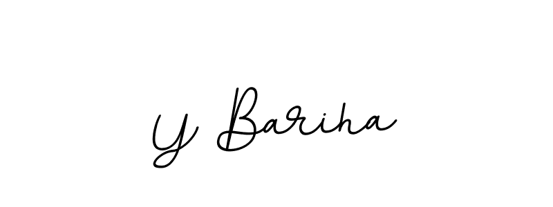 Y Bariha stylish signature style. Best Handwritten Sign (BallpointsItalic-DORy9) for my name. Handwritten Signature Collection Ideas for my name Y Bariha. Y Bariha signature style 11 images and pictures png