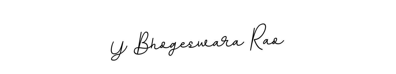 How to make Y Bhogeswara Rao name signature. Use BallpointsItalic-DORy9 style for creating short signs online. This is the latest handwritten sign. Y Bhogeswara Rao signature style 11 images and pictures png