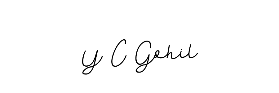 Make a beautiful signature design for name Y C Gohil. Use this online signature maker to create a handwritten signature for free. Y C Gohil signature style 11 images and pictures png