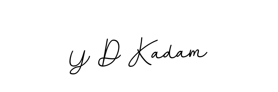 Use a signature maker to create a handwritten signature online. With this signature software, you can design (BallpointsItalic-DORy9) your own signature for name Y D Kadam. Y D Kadam signature style 11 images and pictures png