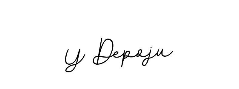 if you are searching for the best signature style for your name Y Depoju. so please give up your signature search. here we have designed multiple signature styles  using BallpointsItalic-DORy9. Y Depoju signature style 11 images and pictures png