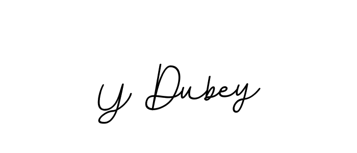 Y Dubey stylish signature style. Best Handwritten Sign (BallpointsItalic-DORy9) for my name. Handwritten Signature Collection Ideas for my name Y Dubey. Y Dubey signature style 11 images and pictures png