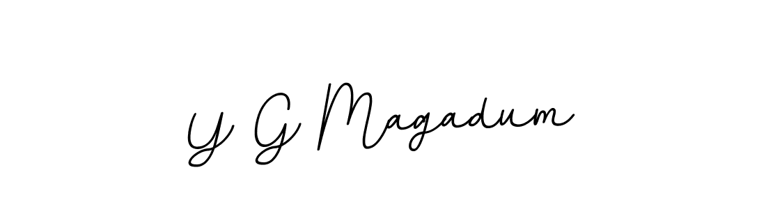 Similarly BallpointsItalic-DORy9 is the best handwritten signature design. Signature creator online .You can use it as an online autograph creator for name Y G Magadum. Y G Magadum signature style 11 images and pictures png